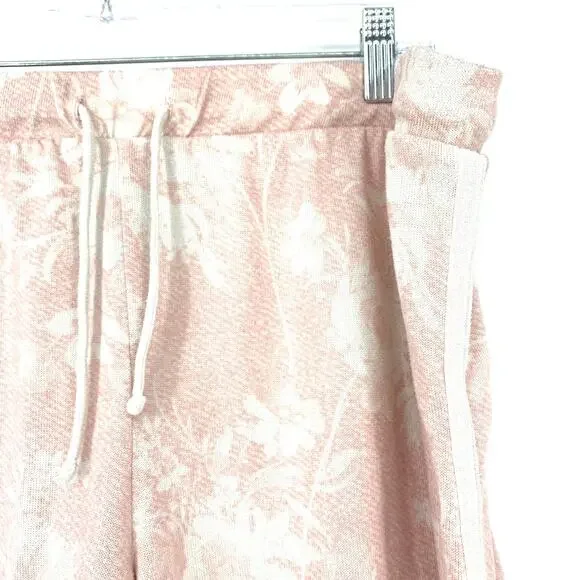 Lucky Brand Women's Size XXL Floral Top & Short 2 Piece Pajama Set Pink Cream - Picture 4 of 10